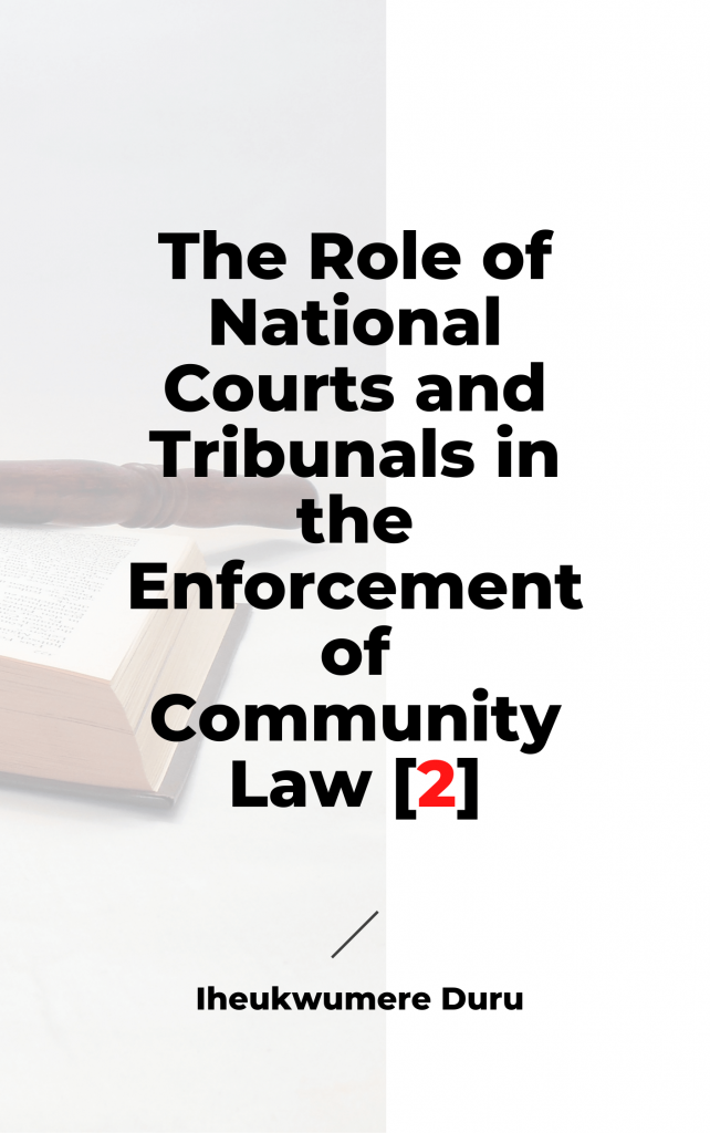 The Role of National Courts and Tribunals in the Enforcement of Community Law [2]